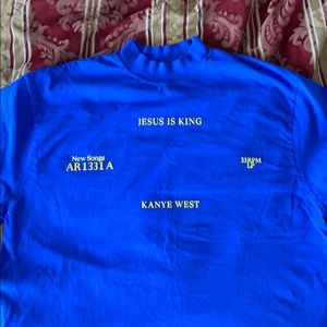 Kanye West Jesus Is King blue long sleeve (large)